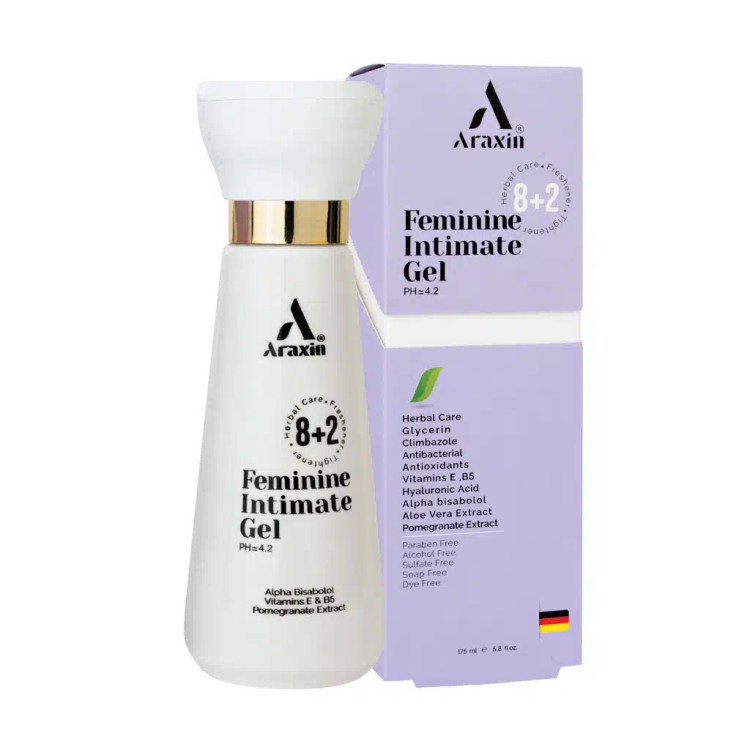 خرید اینترنتی ژل بهداشتی گیاهی بانوان آراکسین حجم 175 میلی لیتر از چاوک آنلاین شاپ