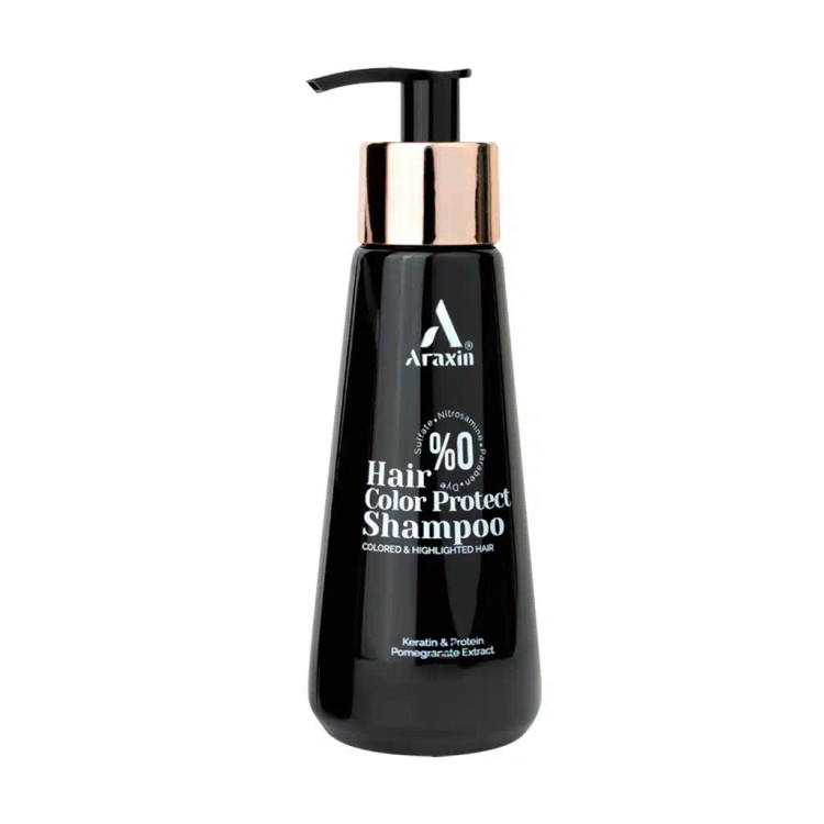 خرید اینترنتی شامپو گیاهی تثبیت کننده رنگ و ضد ریزش مو حجم آراکسین 175 میلی لیتر از چاوک آنلاین شاپ